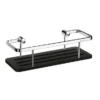 Smedbo Sideline Soap Basket - Polished Chrome / Black -Bathroom Accessories dk3003 l