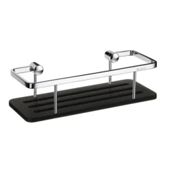 Smedbo Sideline Soap Basket - Polished Chrome / Black
