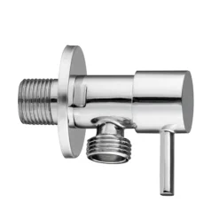 Cruze Round Douche Shower Spray Kit With Shut-Off Valve Chrome