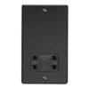 Revive Shaver Socket Matt Black/Black -Bathroom Accessories enshsmbbl