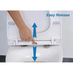 Euroshowers - ONE Seat Universal Soft Close Toilet Seat - White 8 Euroshowers - ONE Seat Universal Soft Close Toilet Seat - White -Bathroom Accessories euroshowersopaloneseatuniversalsoftclosetoiletseatwhite83311d1