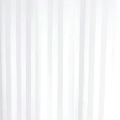 Extra Wide Satin Stripe Shower Curtain W2400 X H1800mm - White