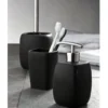Wenko Faro Ceramic Bathroom Accessories Set - Black -Bathroom Accessories faroblksetd