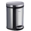 Smedbo Outline Lite 6 Litre Pedal Bin - Brushed Stainless Steel 1 Smedbo Outline Lite 6 Litre Pedal Bin - Brushed Stainless Steel -Bathroom Accessories fk663