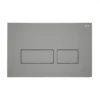 RAK Ecofix Matt Grey Dual Flush Plate With Rectangular Buttons