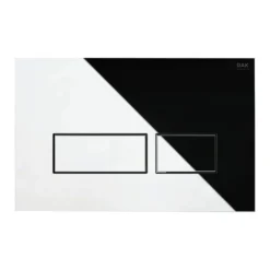 RAK Ecofix Chrome Dual Flush Plate With Rectangular Buttons