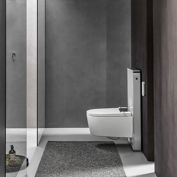 Geberit - Monolith WC Frame & Cistern For Wall Hung WC's - White/Aluminium 5 Geberit - Monolith WC Frame & Cistern For Wall Hung WC's - White/Aluminium - Image 3