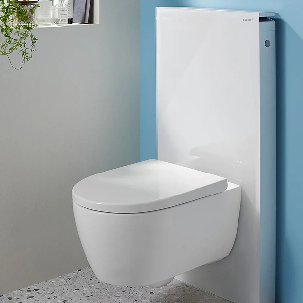 Geberit - Monolith WC Frame & Cistern For Wall Hung WC's - White/Aluminium 3 Geberit - Monolith WC Frame & Cistern For Wall Hung WC's - White/Aluminium