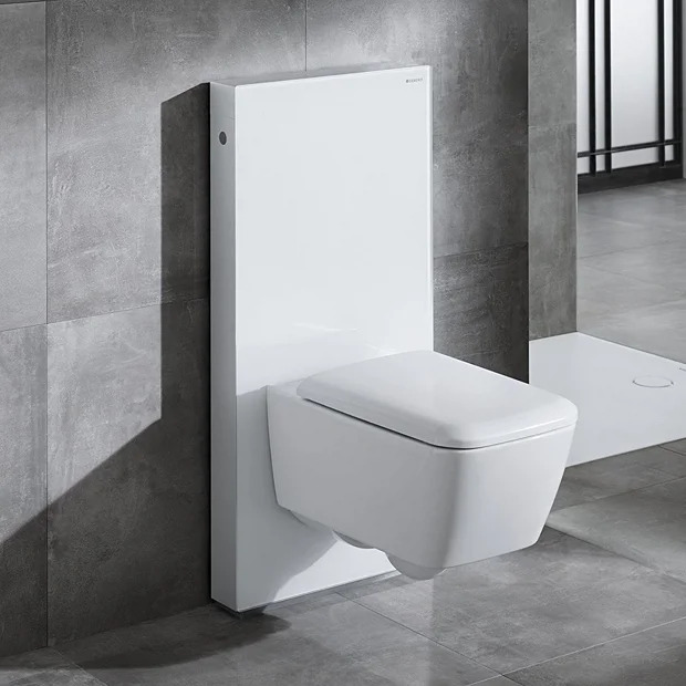 Geberit - Monolith WC Frame & Cistern For Wall Hung WC's - White/Aluminium 4 Geberit - Monolith WC Frame & Cistern For Wall Hung WC's - White/Aluminium - Image 2
