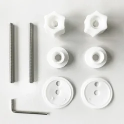 Toreno Wooden Toilet Seat Hinge Pack Chrome -Bathroom Accessories hincp1d1