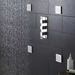 Hudson Reed - Square Tile Body Jet -Bathroom Accessories hudsonreedsquaretilebodyjetbdj002d1