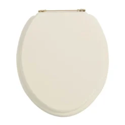Heritage - Standard Toilet Seat With Gold Hinges - Various Colour Options