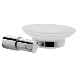 Lilly Modern Round Soap Dish & Holder - Chrome -Bathroom Accessories lly002 l