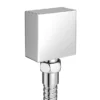 Milan Square Elbow For Concealed Showers - Chrome -Bathroom Accessories milansquareelbowlrg