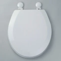 Tavistock Meridian Gloss White Moulded Wood Toilet Seat