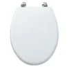 Tavistock Topaz Gloss White Moulded Wood Toilet Seat 1 Tavistock Topaz Gloss White Moulded Wood Toilet Seat -Bathroom Accessories o701t d1