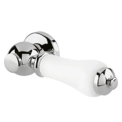 Old London Chrome Ceramic WC Lever