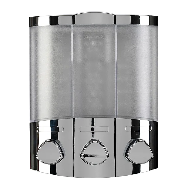 Croydex Euro Soap Dispenser Trio - Chrome 7 Croydex Euro Soap Dispenser Trio - Chrome - Image 5