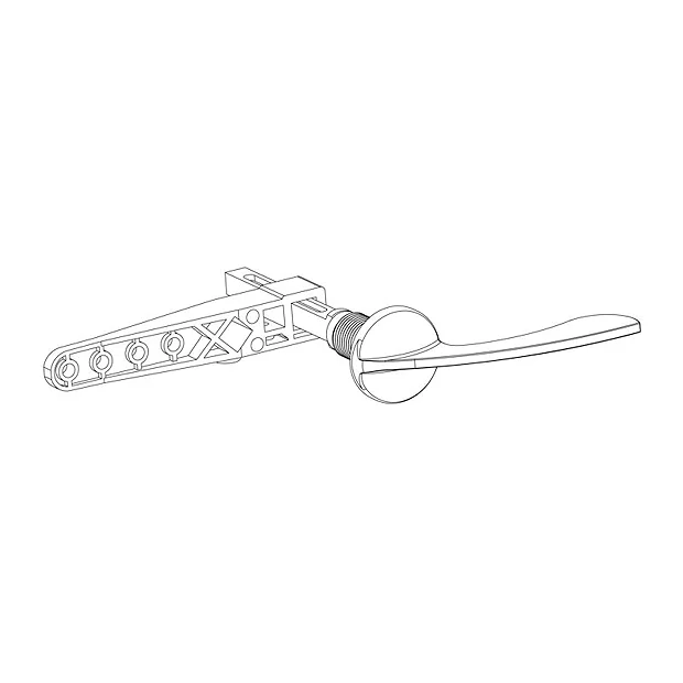 Viva 3/8" D Type Toilet Handle Kit 3 Viva 3/8" D Type Toilet Handle Kit