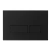 Crosswater MPRO Matt Black Dual Flush Plate 1 Crosswater MPRO Matt Black Dual Flush Plate -Bathroom Accessories proflushb l