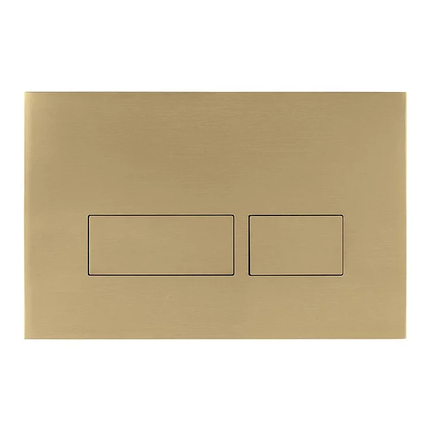 Crosswater MPRO Brushed Brass Dual Flush Plate 3 Crosswater MPRO Brushed Brass Dual Flush Plate