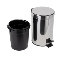 Croydex 3 Litre Stainless Steel Pedal Bin -Bathroom Accessories qa107205ai2