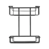 Croydex Matt Black Two Tier Cosmetic Shower Basket 2 Croydex Matt Black Two Tier Cosmetic Shower Basket -Bathroom Accessories qm260521 d2