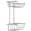 Croydex Shower Storage Basket Chrome - 2 Tier