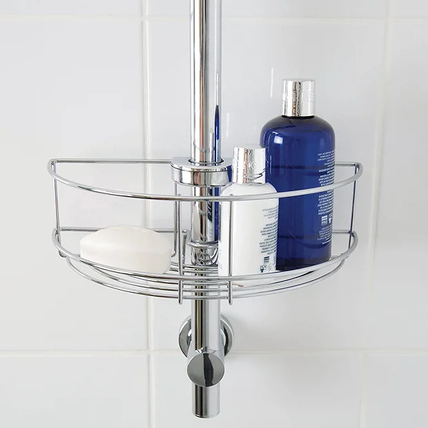 Croydex Easy Fit Shower Riser Rail Basket 4 Croydex Easy Fit Shower Riser Rail Basket - Image 2
