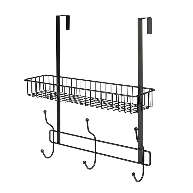 Croydex Matt Black Large Hook Over Shower Caddy 4 Croydex Matt Black Large Hook Over Shower Caddy - Image 2