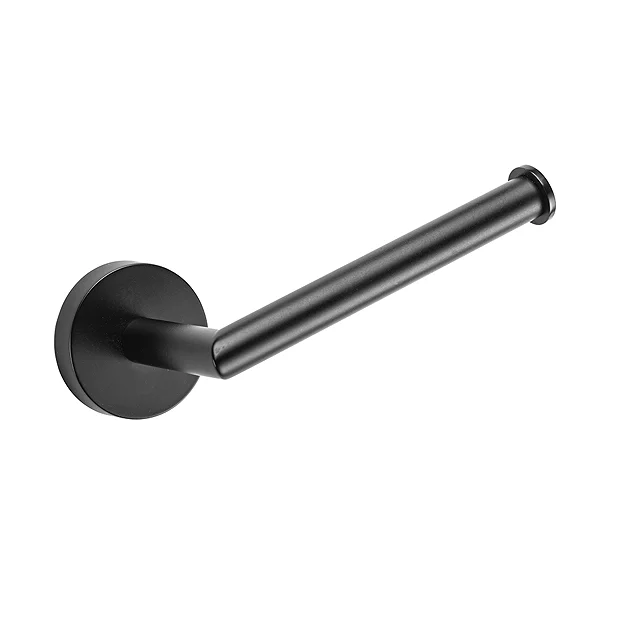 Croydex Black Epsom Flexi-Fix Toilet Roll Holder 4 Croydex Black Epsom Flexi-Fix Toilet Roll Holder - Image 2