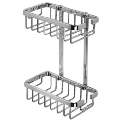 Croydex Slimline Aluminium Two Tier Shower Basket -Bathroom Accessories qm786041ai2