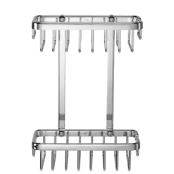 Croydex Slimline Aluminium Two Tier Shower Basket