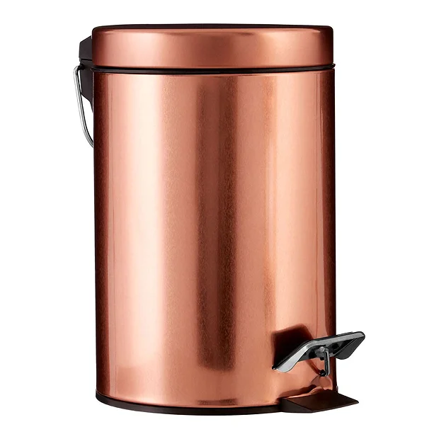 Rose Gold 3 Litre Pedal Bin 4 Rose Gold 3 Litre Pedal Bin - Image 2