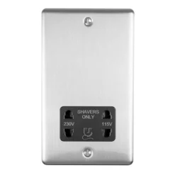 Revive Shaver Socket Satin Steel/Black
