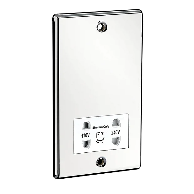 Sensio Dual Voltage Shaver Socket - Chrome 4 Sensio Dual Voltage Shaver Socket - Chrome - Image 2