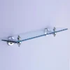 Silverdale Luxury Berkeley Glass Shelf (495mm Wide - Chrome) -Bathroom Accessories silverdaleluxuryberkeleyglassshelfl