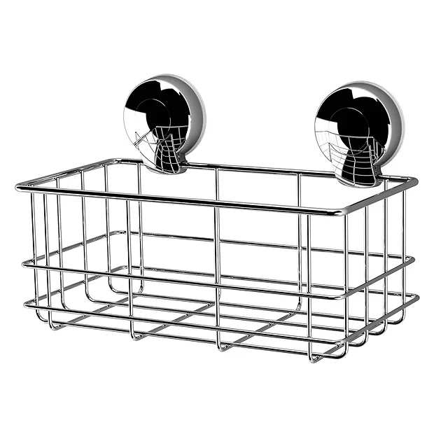 Orion SuctionLoc Chrome Bottle Shower Basket 4 Orion SuctionLoc Chrome Bottle Shower Basket - Image 2