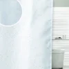 Sparkle Swirl W1800 X H1800mm Polyester Shower Curtain - White -Bathroom Accessories spkswwhi l