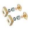 Arezzo Square Easy Fix Bar Shower Fixing Bracket Brushed Brass -Bathroom Accessories sqefkbb lrg