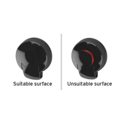 Orion SuctionLoc Black Bottle Shower Basket