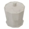 Trafalgar Grey Marble Effect Polyresin Cotton Jar With Lid -Bathroom Accessories tgcj d1