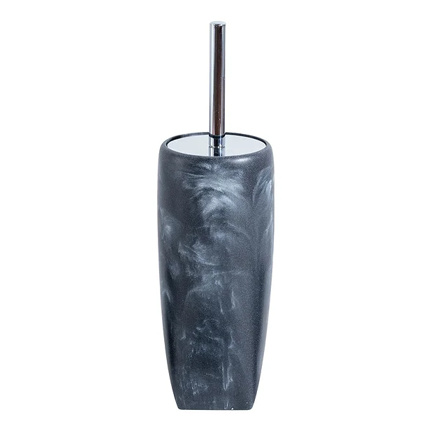 Trafalgar Anthracite Marble Effect Polyresin Toilet Brush Holder 3 Trafalgar Anthracite Marble Effect Polyresin Toilet Brush Holder