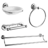 Traditional 4-Piece Bathroom Accessory Pack