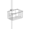 HIB Clip-On Traditional Shower Basket Tray - Chrome -Bathroom Accessories traditionalriserrail l