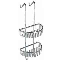 Toreno Chrome 2-Tier Hanging Shower Caddy