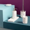 Turin Concrete Bathroom Accessories Set -Bathroom Accessories trset d1