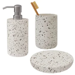 Turin Concrete Bathroom Accessories Set 5 Turin Concrete Bathroom Accessories Set -Bathroom Accessories trset l