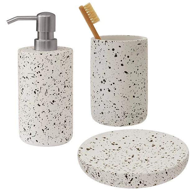 Turin Concrete Bathroom Accessories Set 4 Turin Concrete Bathroom Accessories Set - Image 2