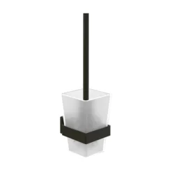 Villeroy & Boch Villeroy And Boch Elements Striking Wall Mounted Toilet Brush Set - Matt Black